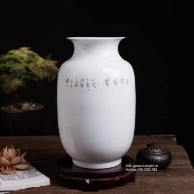 BÌNH VẼ TAY HỌA TIẾT CHIM - HOA